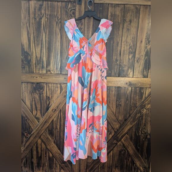 New with tags womens sz large HUTCH look alike floral dress - Picture 1 of 8